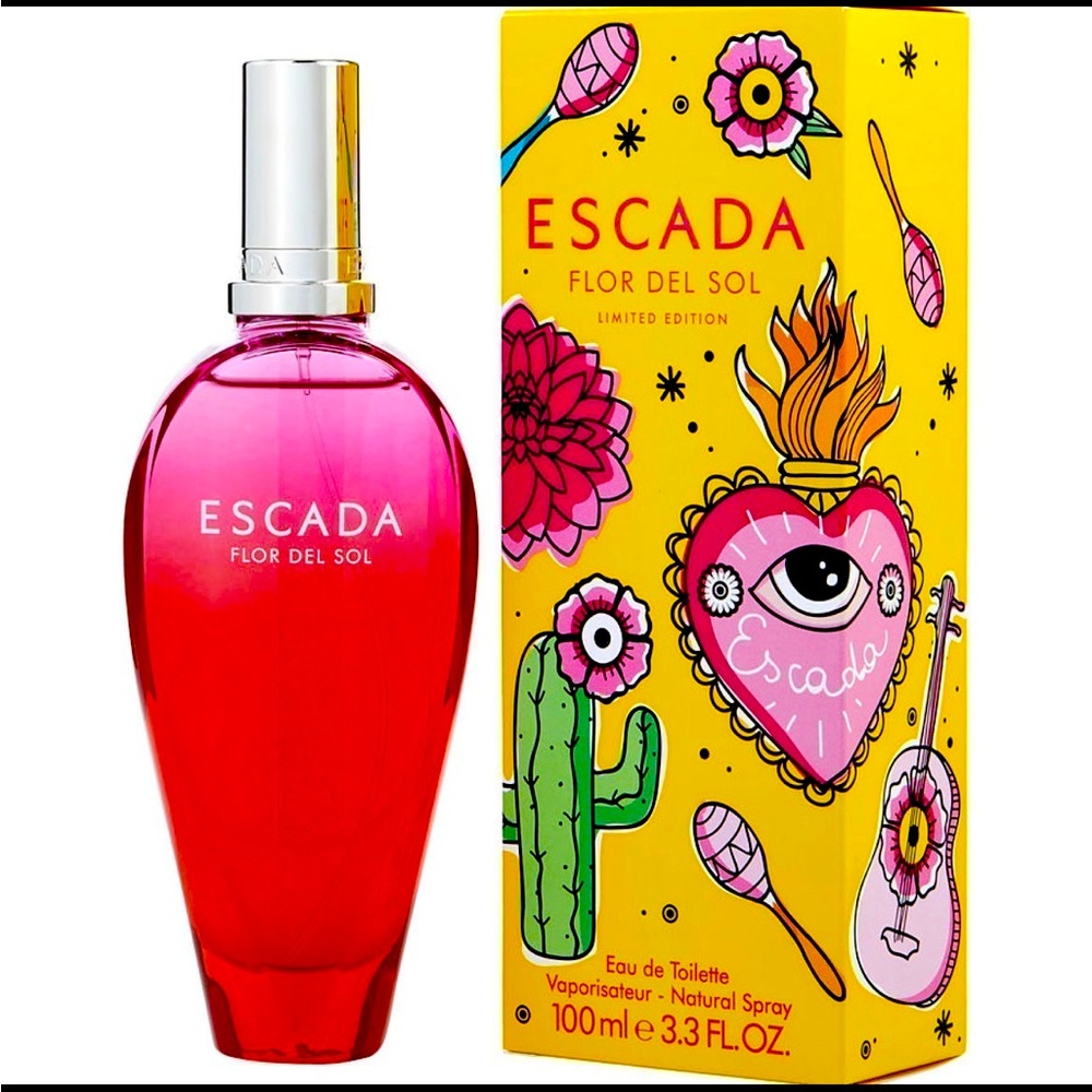ESCADA FLOR DEL SOL EAU DE TOILETTE SPRAY 100 ML / 3.3 FL OZ - LARGEST SIZE